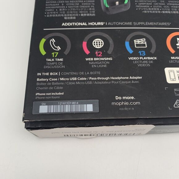 Mophie Juice Pack Plus External Case For iPhone 6 Gold 120% Extra Battery - Picture 10 of 10